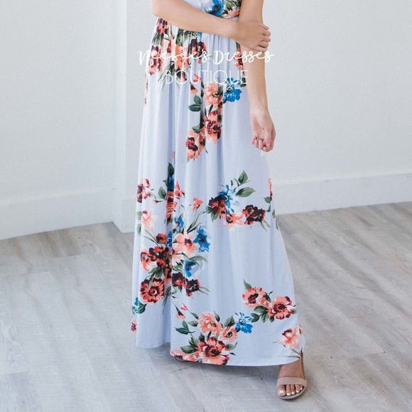 Reborn J Dresses & Skirts - REBORN J Reb & J Wrap Maxi Dress Lilac Floral NWT